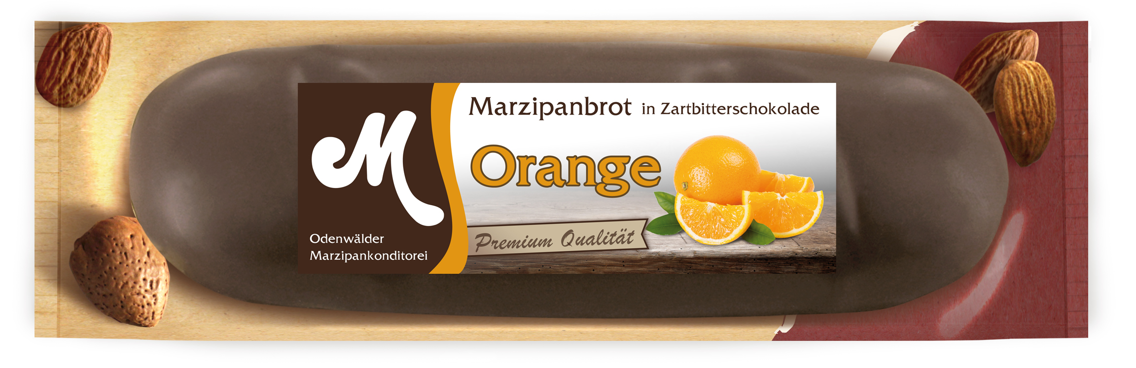 Orangen Marzipanbrot