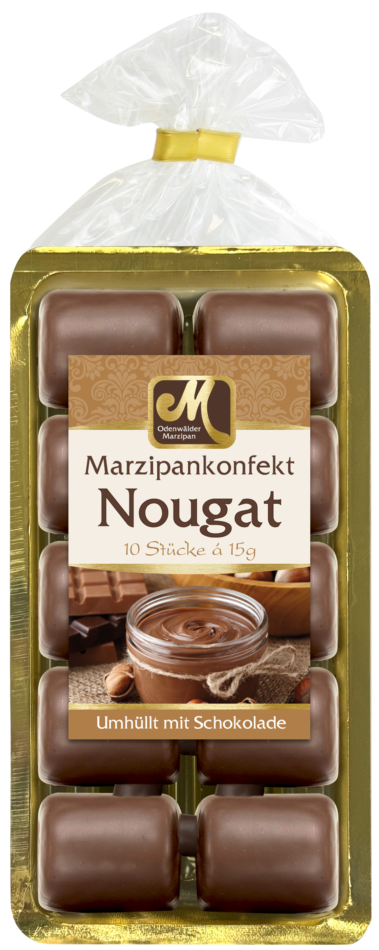Nougat Konfekt im Blister