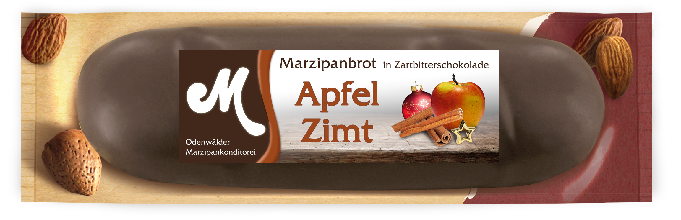 Apfel Zimt Marzipanbrot