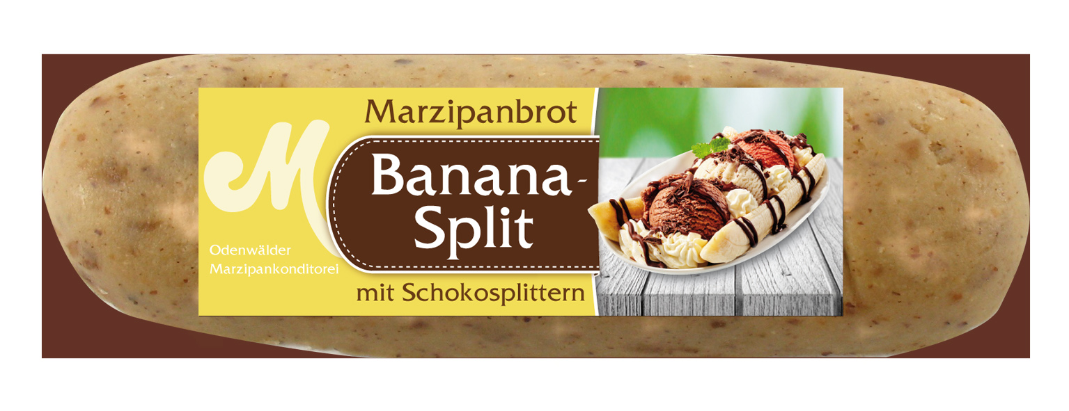 Banana Split Marzipanbrot