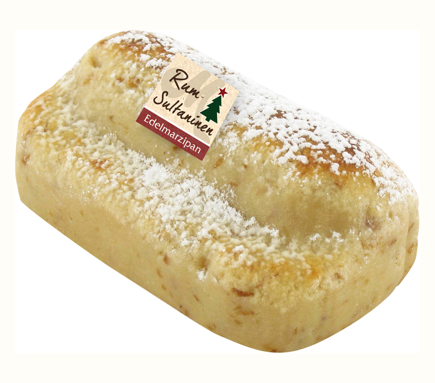 Marzipanstollen aus Rum-Sultaninen