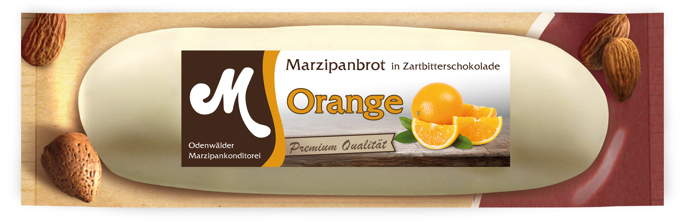 Orangen Marzipanbrot